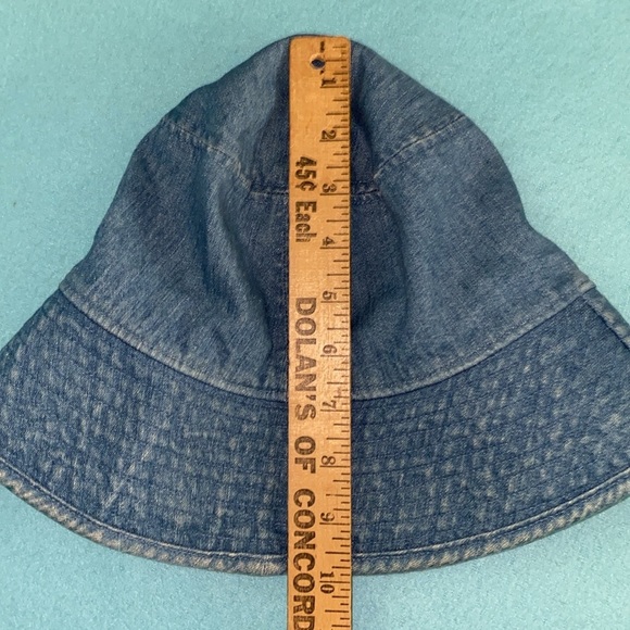 Bucket beach hat denim cotton elastic headband inside size OS - Picture 6 of 6